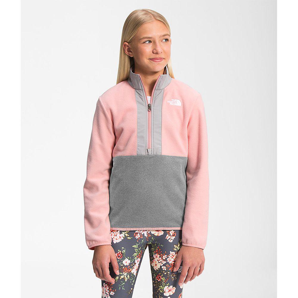 The North Face Glacier ¼ Zip Παιδικα Pullover - Ροζ (LZVA09165)